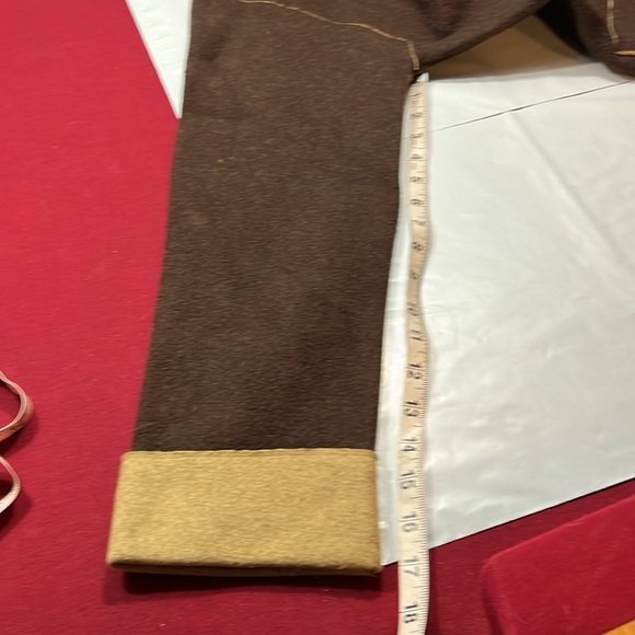 Ralph LAUREN BROWN Wool TRENCH COAT nylon TAN Hood COAT HORN BUTTONS big pockets - Picture 9 of 12